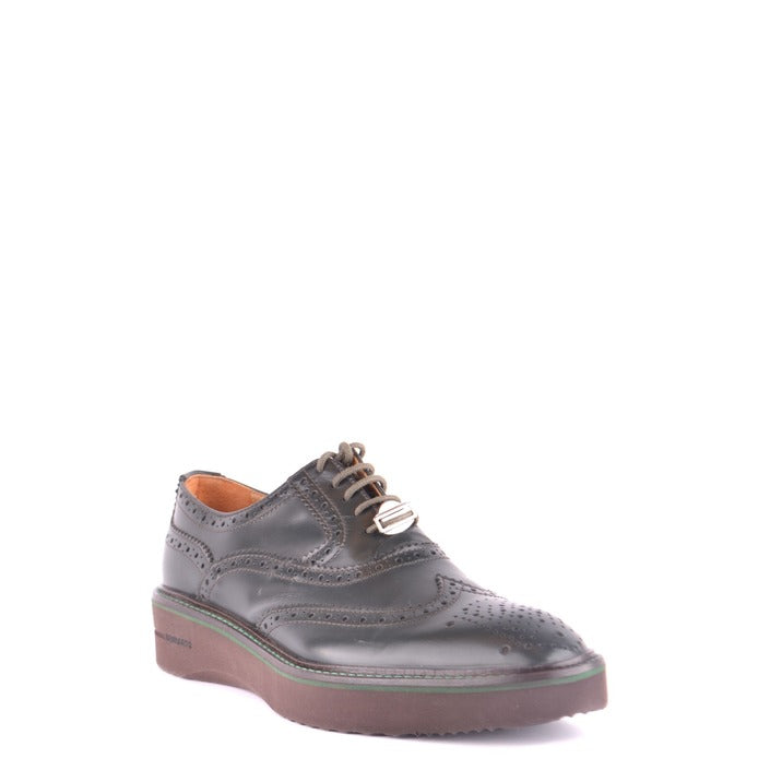 Leather Crown Women Lace Ups Shoes